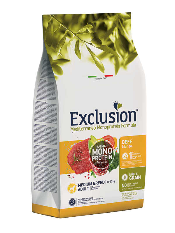 EXCLUSION ADULT BEEF MEDIUM 12 kg