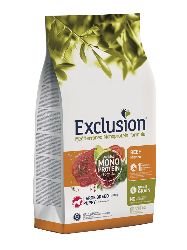 EXCLUSION PUPPY BEEF LARGE 12 kg