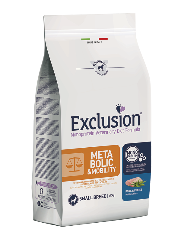 EXCLUSION METABOLIC-MOBILITY PORK & FIBRES SMALL 2 kg