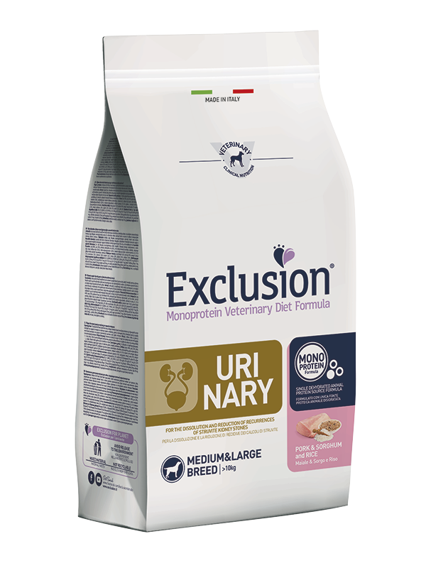 EXCLUSION URINARY PORK & SORGHUM AND RICE 12 kg